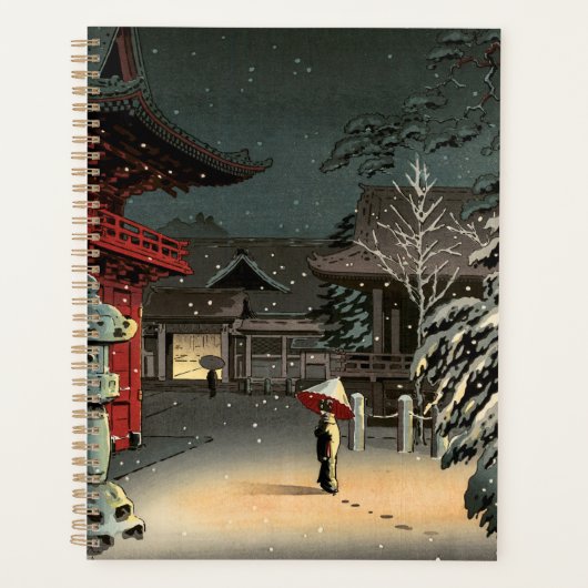 Tsuchiya Koitsu - Neige au temple de Nezu (Devant)