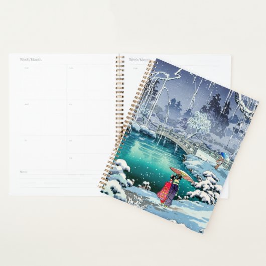 Tsuchiya Koitsu - Neige de printemps à Maruyama (Devant avec enveloppe)