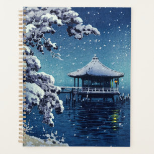 Tsuchiya Koitsu - Neige sur l'Ukimido à Katada