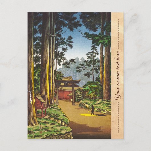 Tsuchiya Koitsu schetsen van beroemde plaatsen in Briefkaart (Voorkant)