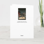 Tsuchiya Koitsu - Sneeuw bij Nezu-schrijn Kaart (Achterkant)