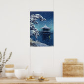 Tsuchiya Koitsu - Sneeuw op de Ukimido bij Katada Poster (Keuken)