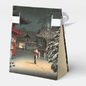 Tsuchiya Koitsu - Sneeuw op Nezu Shrine Bedankdoosjes (Achterkant)