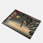 Tsuchiya Koitsu - Sneeuw op Nezu Shrine Deurmat (Schuin)