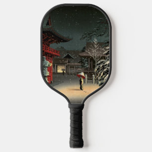 Tsuchiya Koitsu - Sneeuw op Nezu Shrine Pickleball Paddle