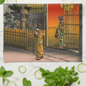 Tsuchiya Koitsu - Zijstraat Araki in Yotsuya Theedoek (Gevouwen)