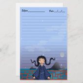 Tsuki no Yoru Briefpapier (Voorkant / Achterkant)