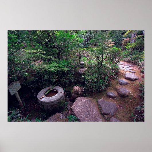 TSUKUBAI BASIN IN KOTO-IN-TEMPEL POSTER (Voorkant)