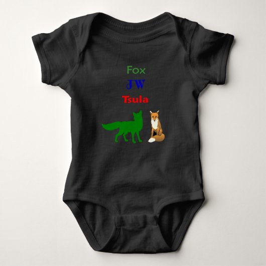 TSULA - Cherokee Fox Apparel Baby Bodysuit (Voorkant)