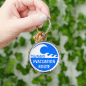 Tsunami Evacuation Route Sleutelhanger (Hand)