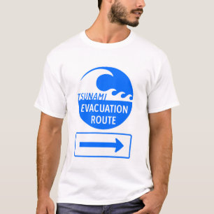 Tsunami Evacuation Route T-shirt