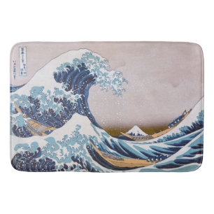 Tsunami Grote Golf van Kanagawa Japan door Hokusai Badmat