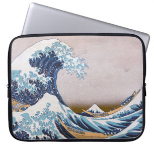 Tsunami Grote Golf van Kanagawa Japan door Hokusai Laptop Sleeve