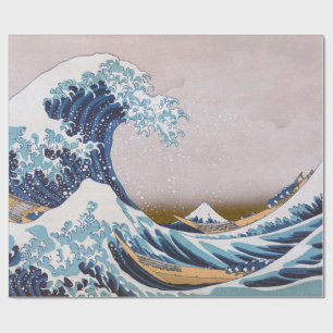 Tsunami Grote Golf voor Kanagawa Japan door Hokusa Cadeaupapier