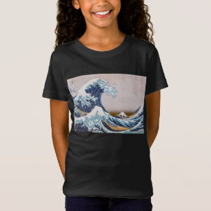 Tsunami Grote Golf voor Kanagawa Japan door Hokusa T-shirt