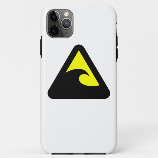 Tsunami Hazard Sign Case-Mate iPhone Case (Achterkant)