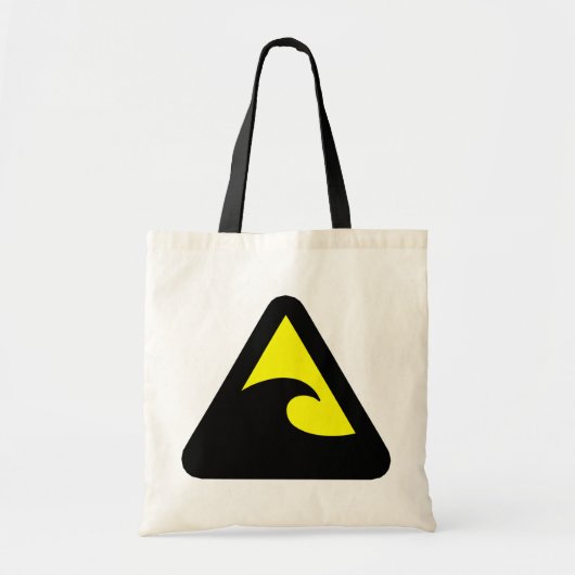 Tsunami Hazard Sign Tote Bag (Voorkant)