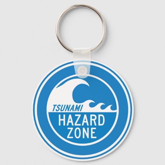 TSUNAMI HAZARD ZONE SLEUTELHANGER (Voorkant)