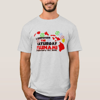 Tsunami Survivor (2 zijdes) T-shirt