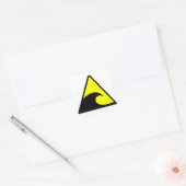 Tsunami Waarschuwing Vierkante Sticker (Envelop)