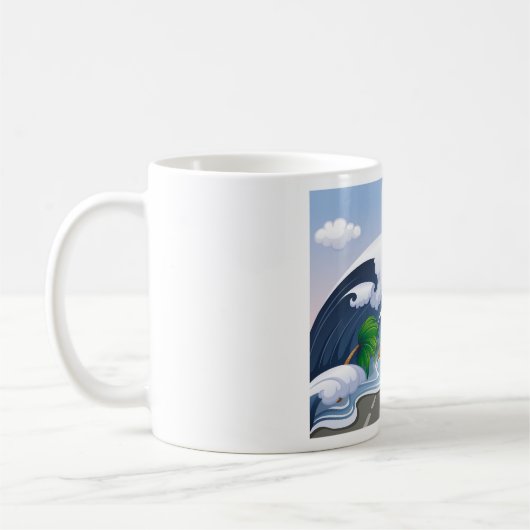 Tsunami Wave Coffee Mug (Gauche)