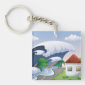 Tsunami Wave Sleutelhanger (Voorkant)