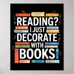 Tsundoku-definitie bibliophile boekenwurm boek lie poster