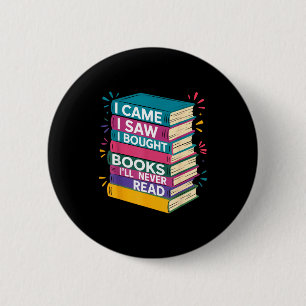 Tsundoku-definitie boekenwurm boekachtig boekenlie ronde button 5,7 cm