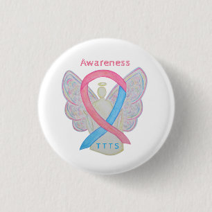 TT-bewustwording met dubbele tot dubbele transfusi Ronde Button 3,2 Cm