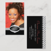 TT-Diamond Bliss Beauty Pageant-fotokaart Visitekaartje (Voorkant / Achterkant)