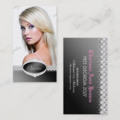 TT-Diamond Bliss Black F Beauty Pageant-fotokaart Visitekaartje (Voorkant / Achterkant)