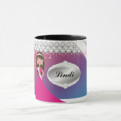 TT-Diamond Bliss Personalized Brunette Mok | Roze (Midden)