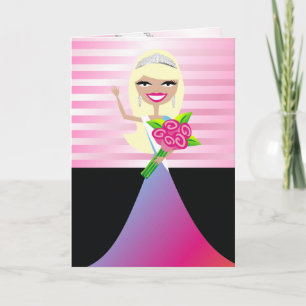 TT-in het om het te winnen Blonde Kaart Congratz