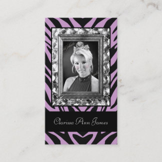 TT-juwelen Lijst Beauty Pageant Card paars Visitekaartje
