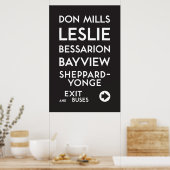 TTC - Poster de Sheppard Don Mills (Cuisine)