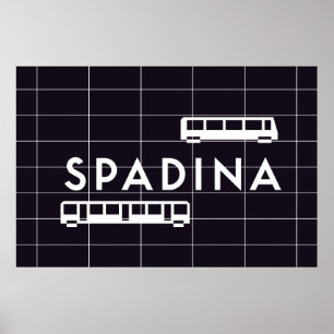 TTC - Poster des trains de la station Spadina