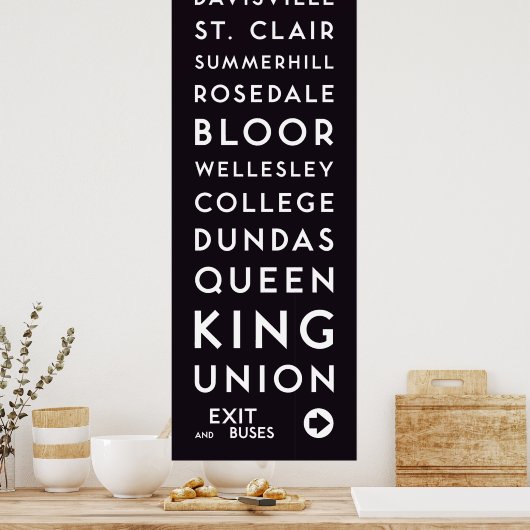 TTC - Poster long des stations sud (Cuisine)