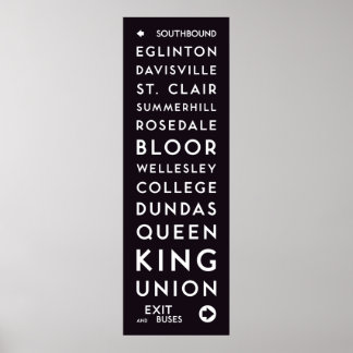 TTC - Poster long des stations sud