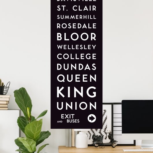 TTC - Poster long des stations sud (Bureau à domicile)