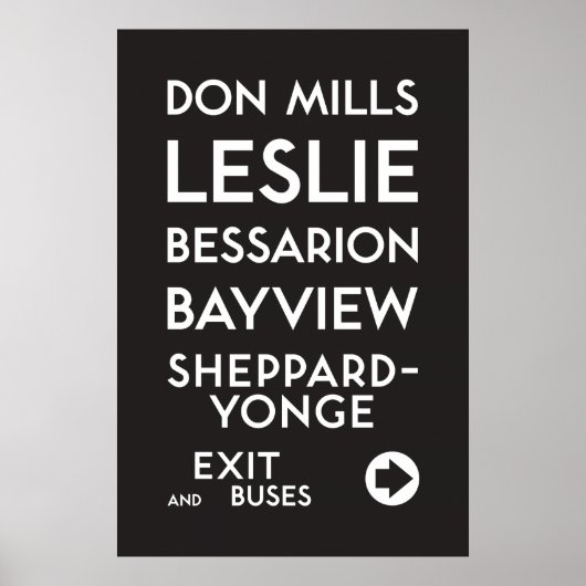 TTC - Poster Sheppard Don Mills (Voorkant)