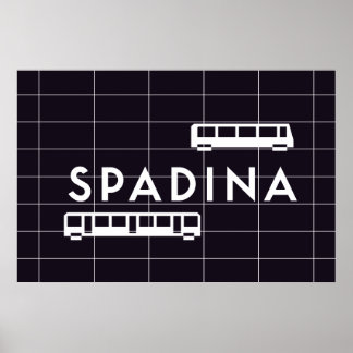 TTC - Poster treinen station Spadina