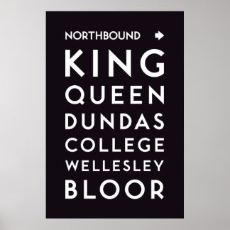 TTC - Poster voor Northbound Stations