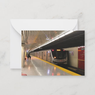 TTC Toronto Subway Lawrence Station Notitiekaart Notitiekaartje