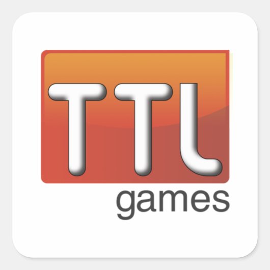 TTL Games Logo Vierkante Sticker (Voorkant)