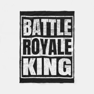 Ttle Royale Koning Gestreste Gamer Cadeau Fleece Deken