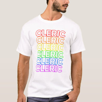 TTRPG Cleric Class Rainbow LGBT Pride T-shirt