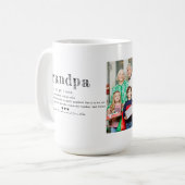 Tu aimes grand-père Mug |Deux photos de café manus (Devant gauche)