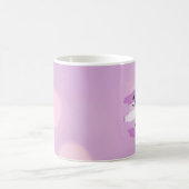 Tu aimes maman, café blanc et violet Mug (Centre)