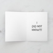 TU as 50 ans ? WOOF WOOF JE NE SAVAIS PAS LA CARTE (Intérieur)