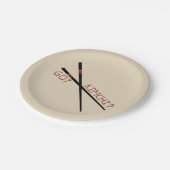 Tu as Kimchi ? Assiettes en Papier. (Angle)